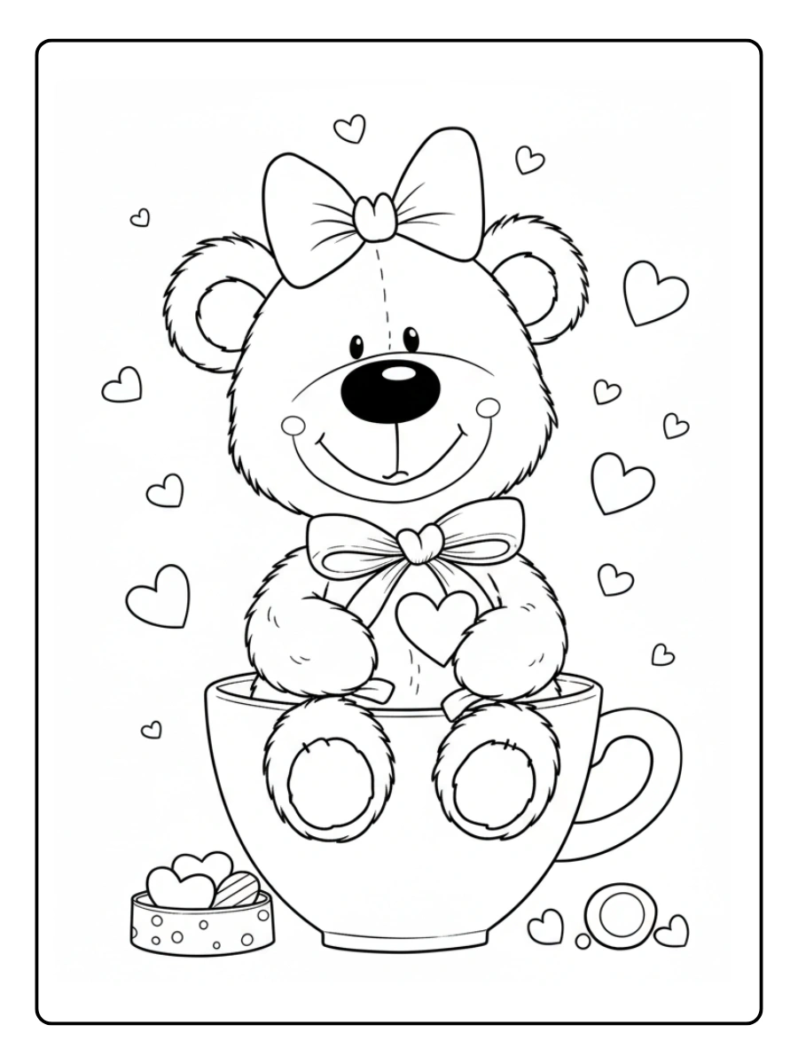 Preschool Valentine Coloring Pages (4)