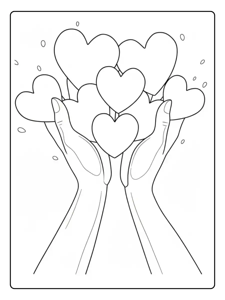 Valentines Hearts Coloring Pages (1)