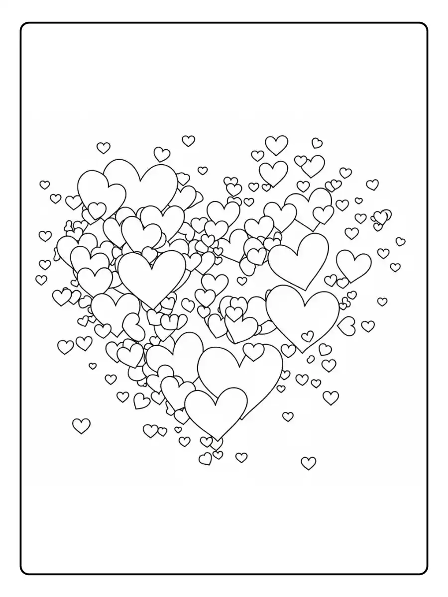 Valentines Hearts Coloring Pages (11)