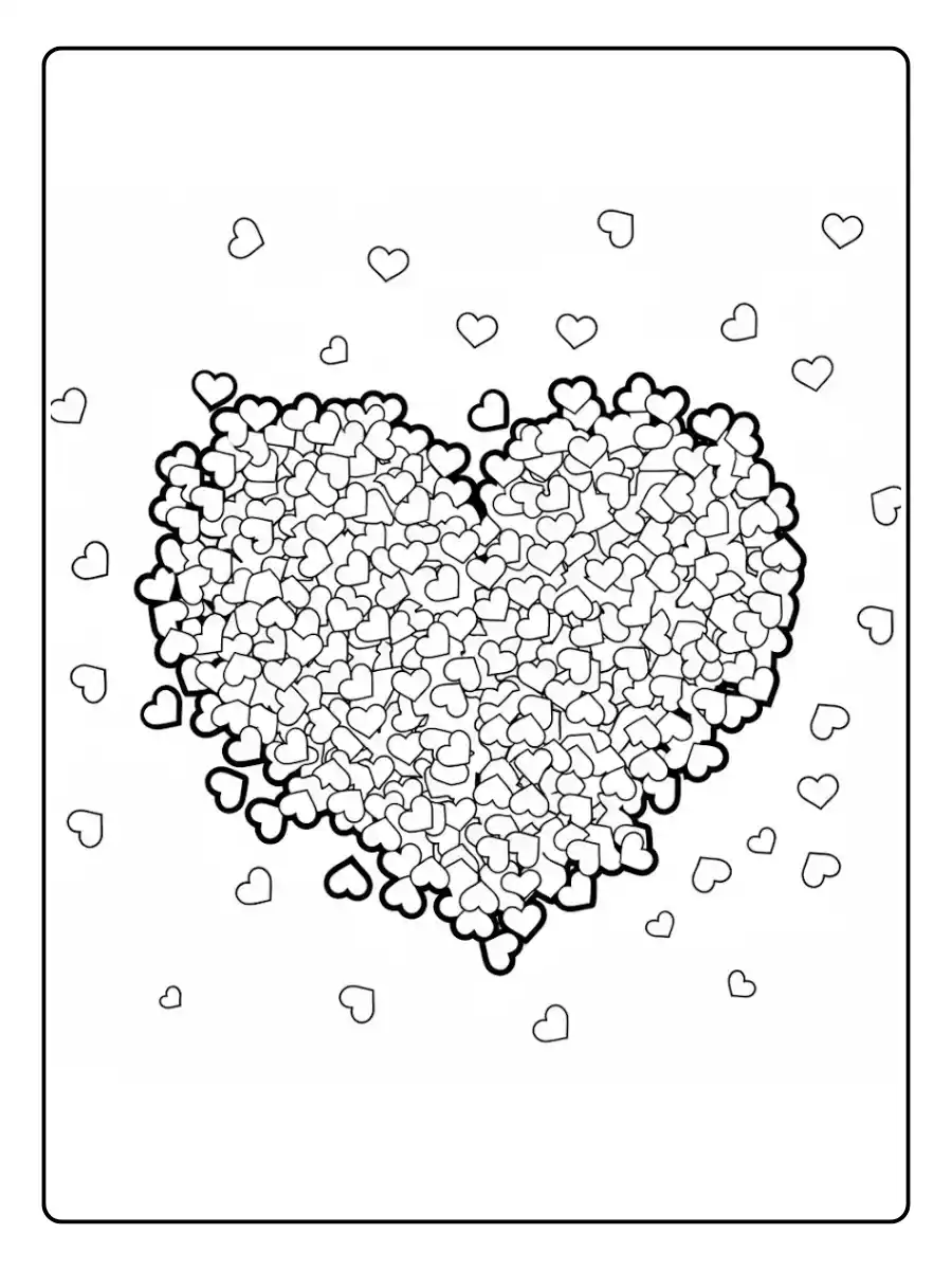 Valentines Hearts Coloring Pages (13)