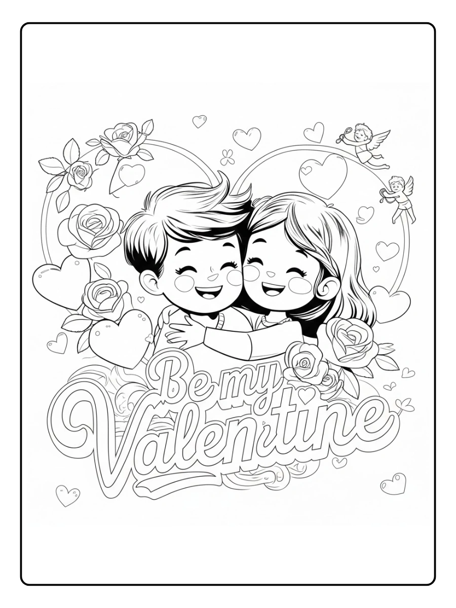 be my valentine coloring pages (5)