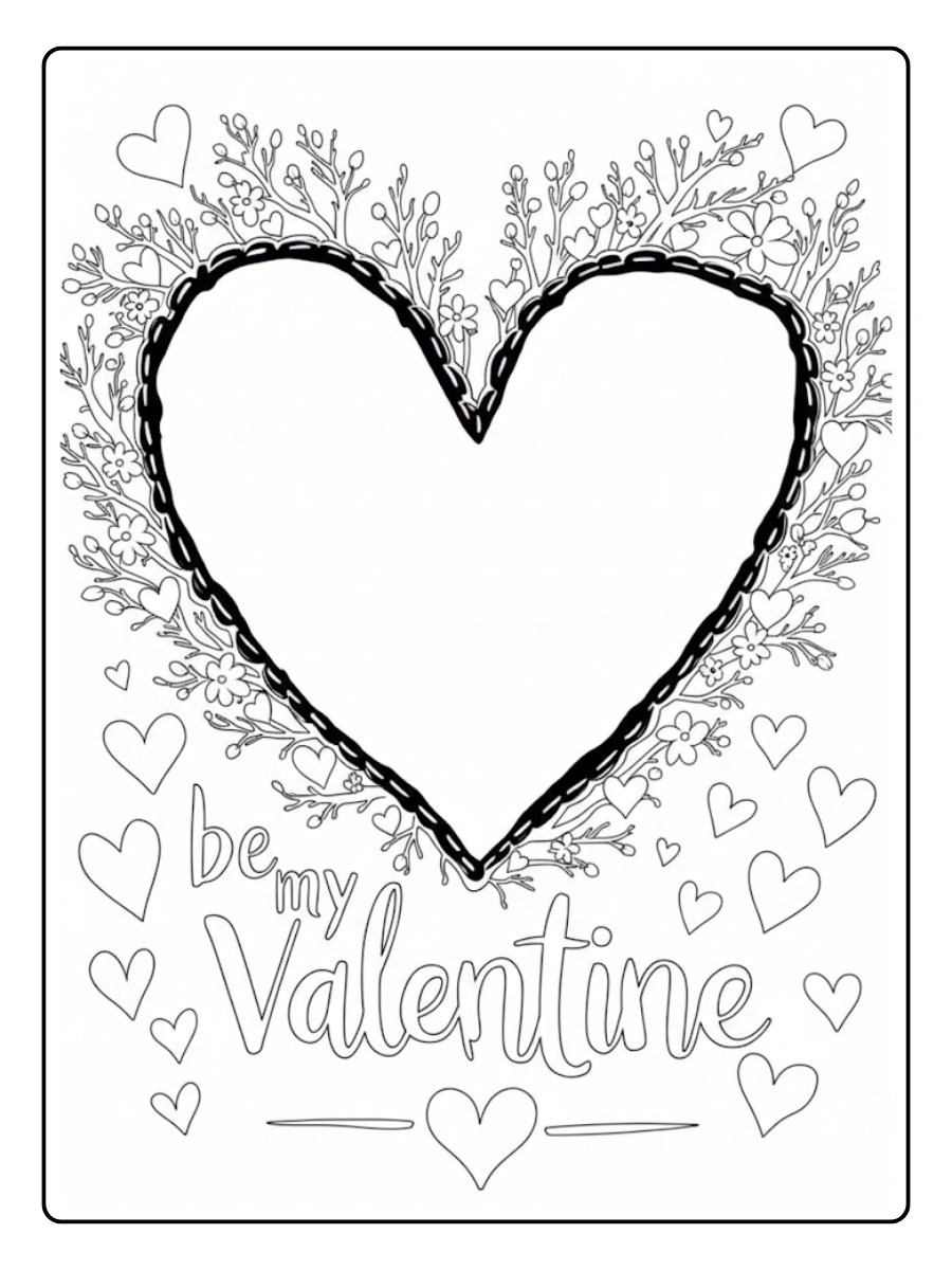 be my valentine coloring pages (6)