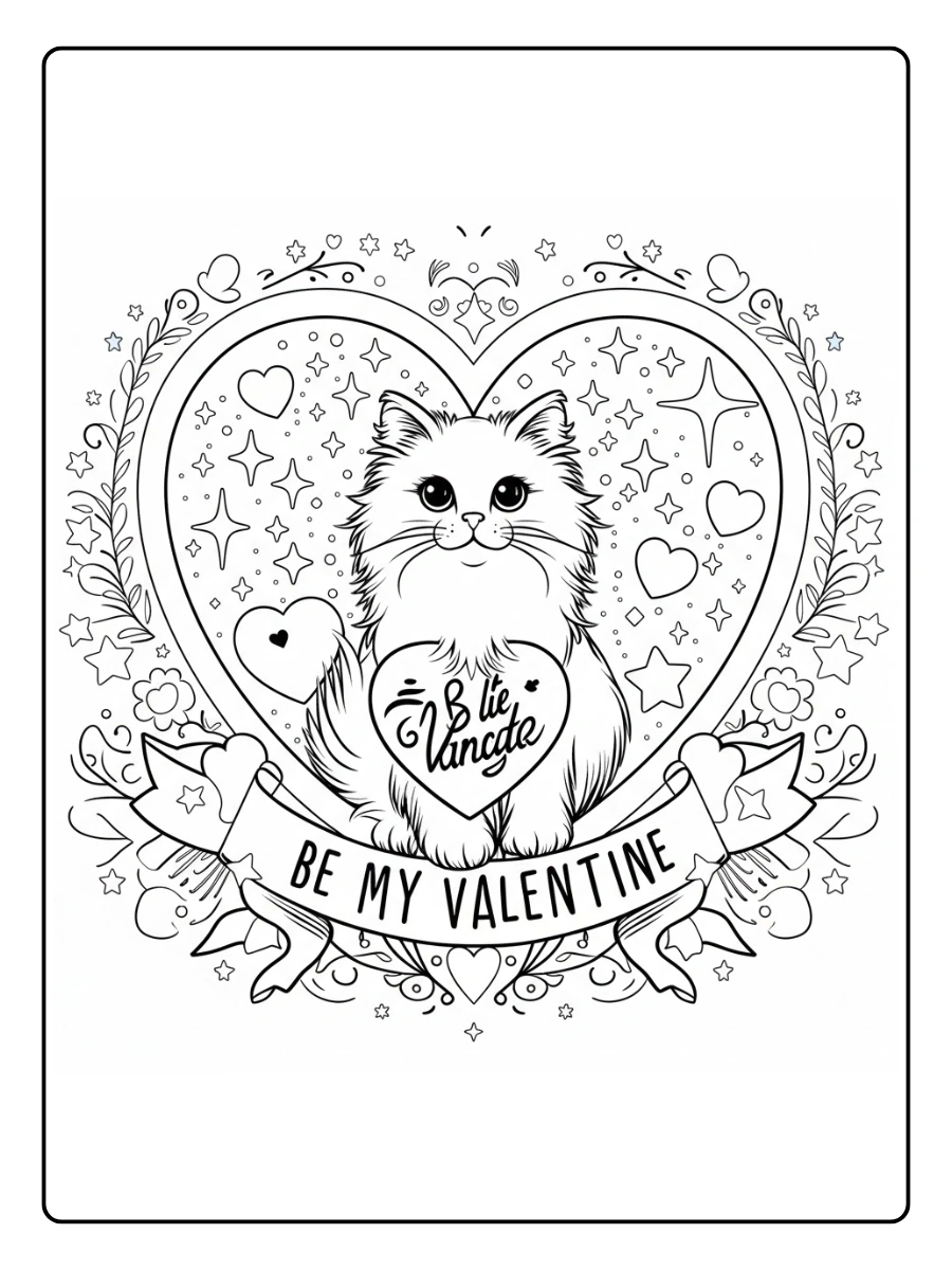 be my valentine coloring pages (8)