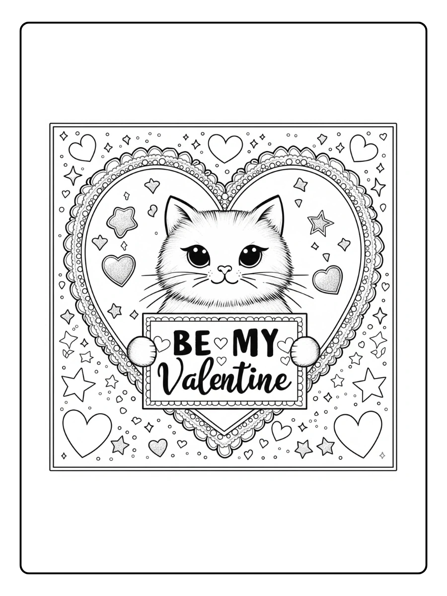 be my valentine coloring pages (9)
