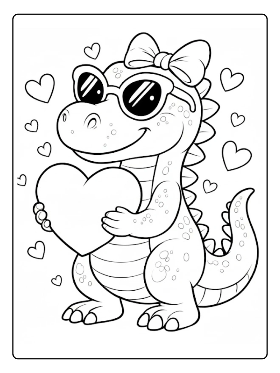 dinosaur valentine coloring pages (14)
