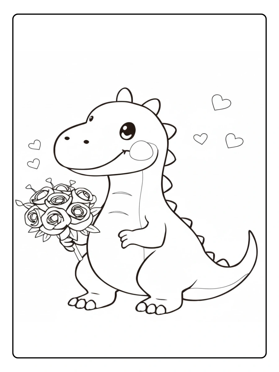 dinosaur valentine coloring pages (6)