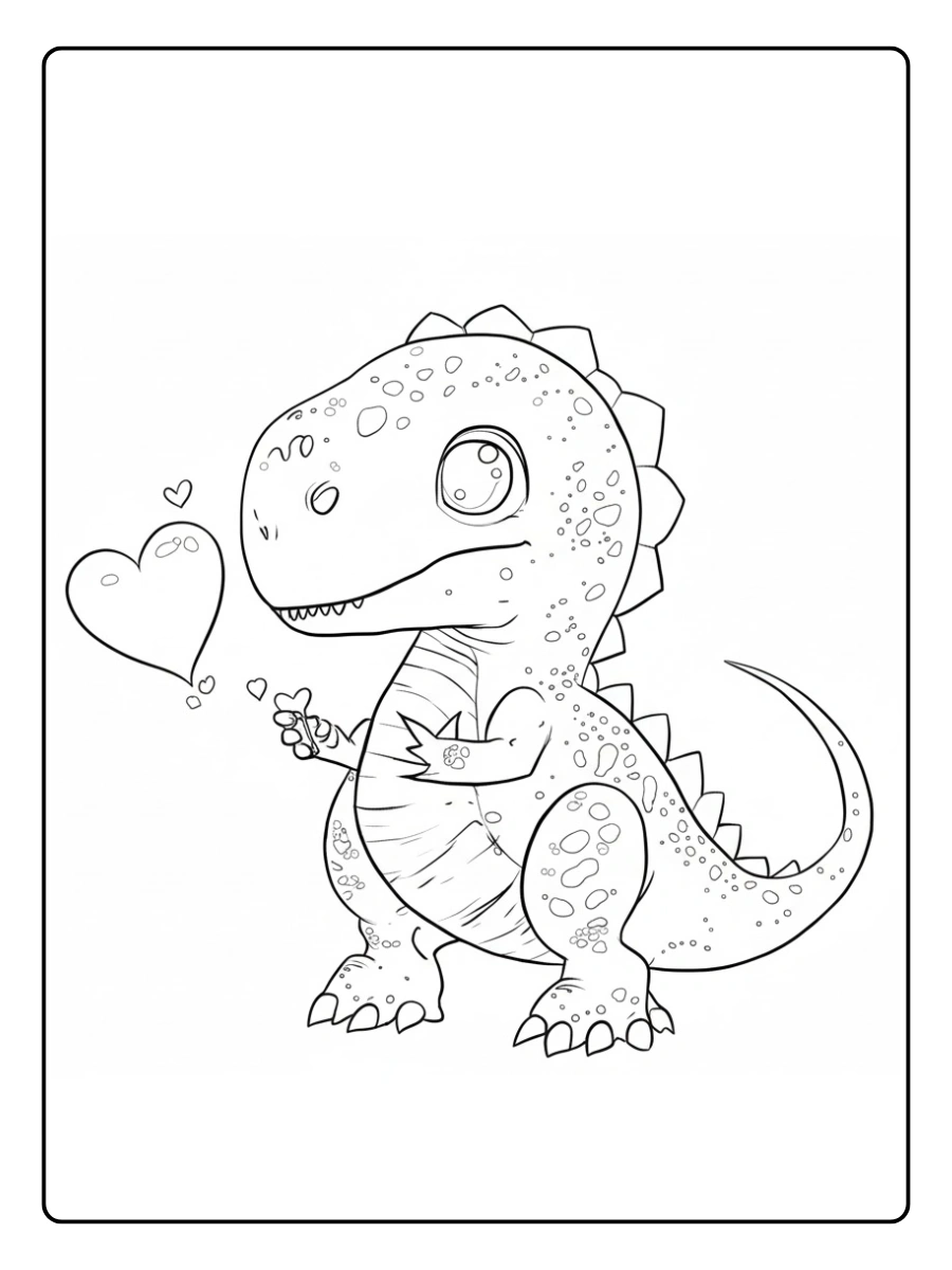 dinosaur valentine coloring pages (8)