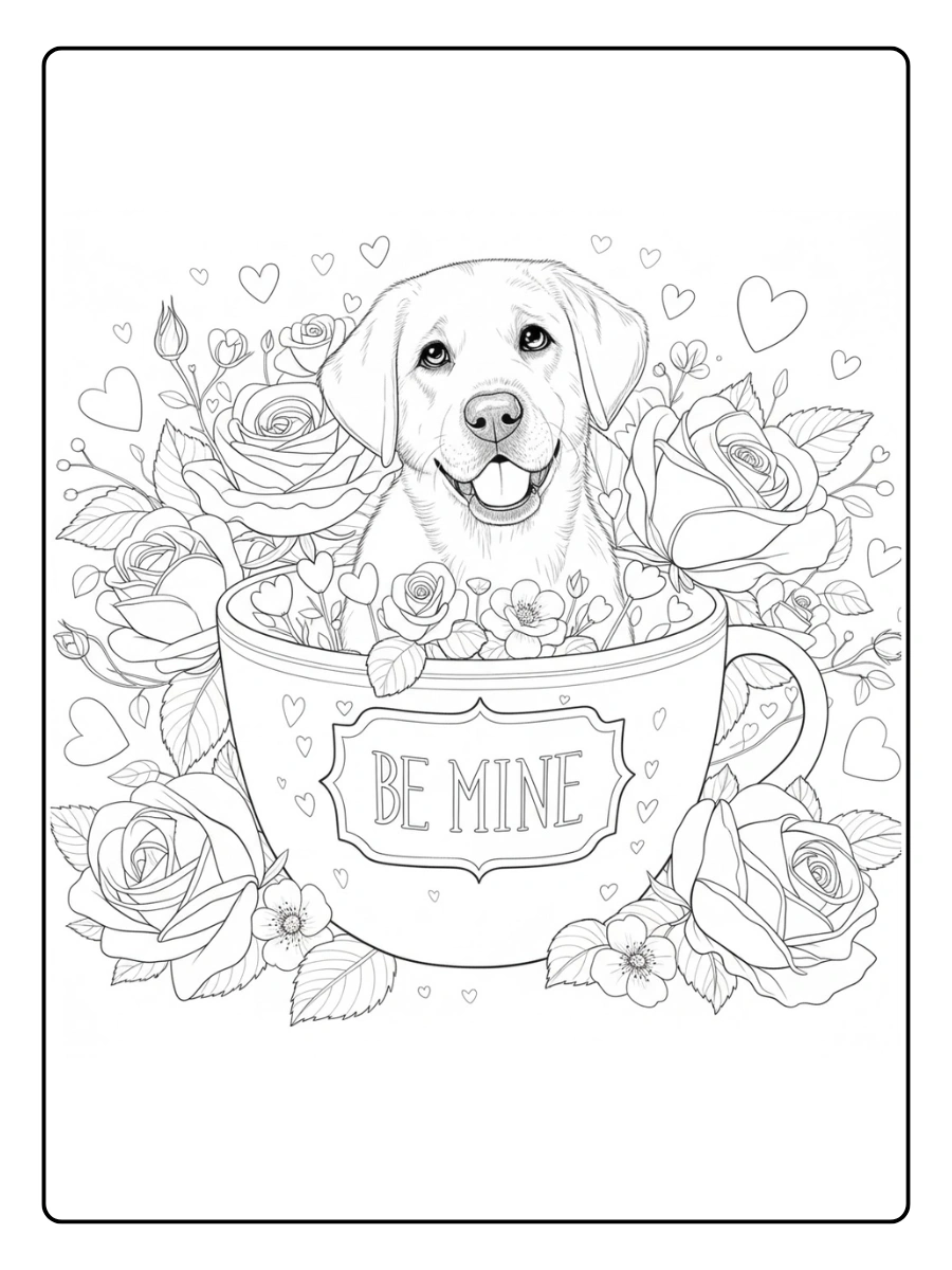 dog valentine coloring pages (13)