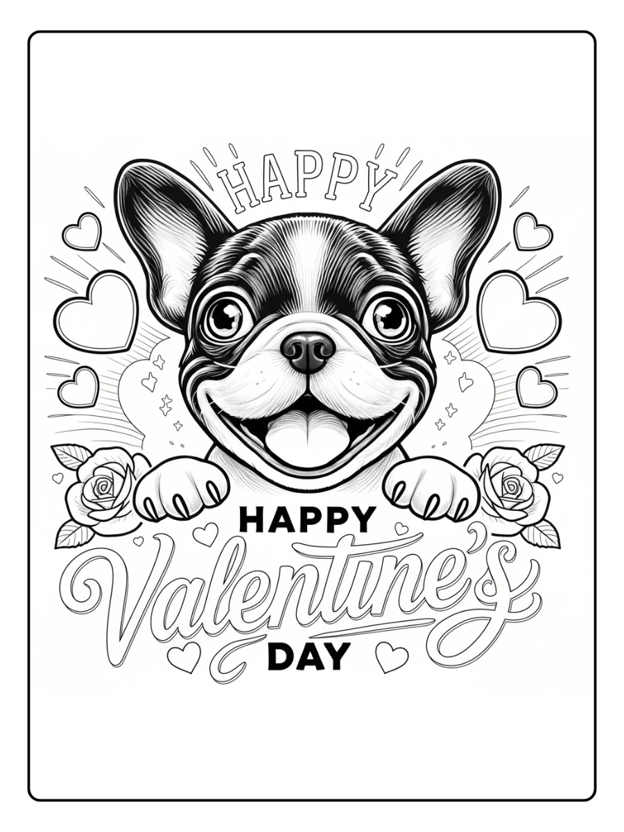 dog valentine coloring pages (15)