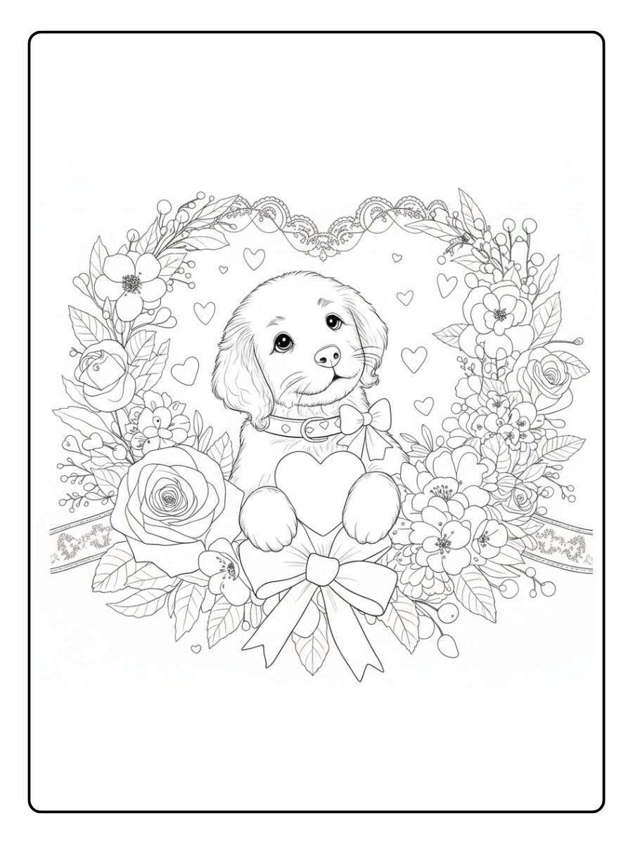 dog valentine coloring pages (16)