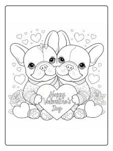 dog valentine coloring pages (3)