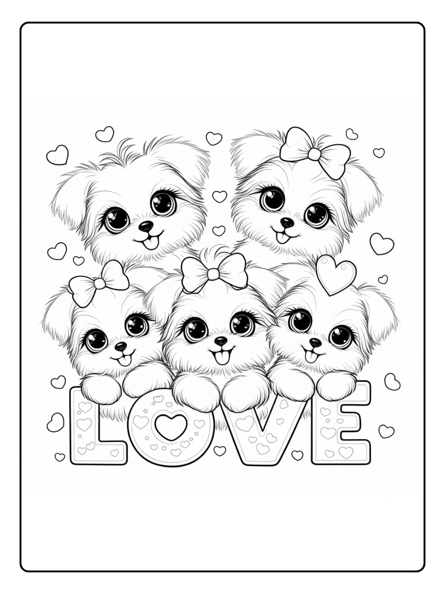 dog valentine coloring pages (6)