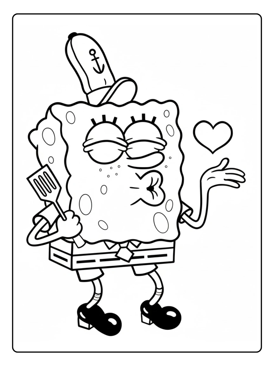 spongebob valentine coloring pages (15)