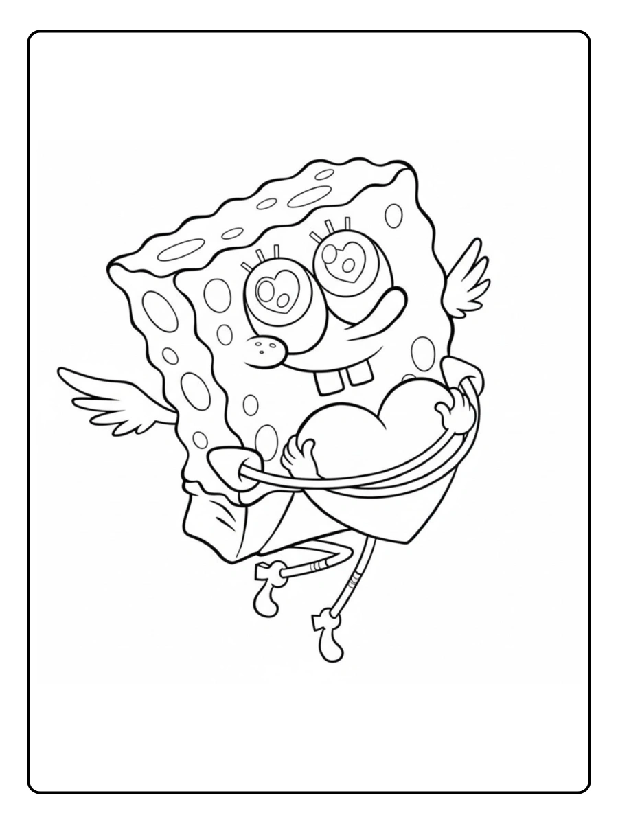 spongebob valentine coloring pages (2)