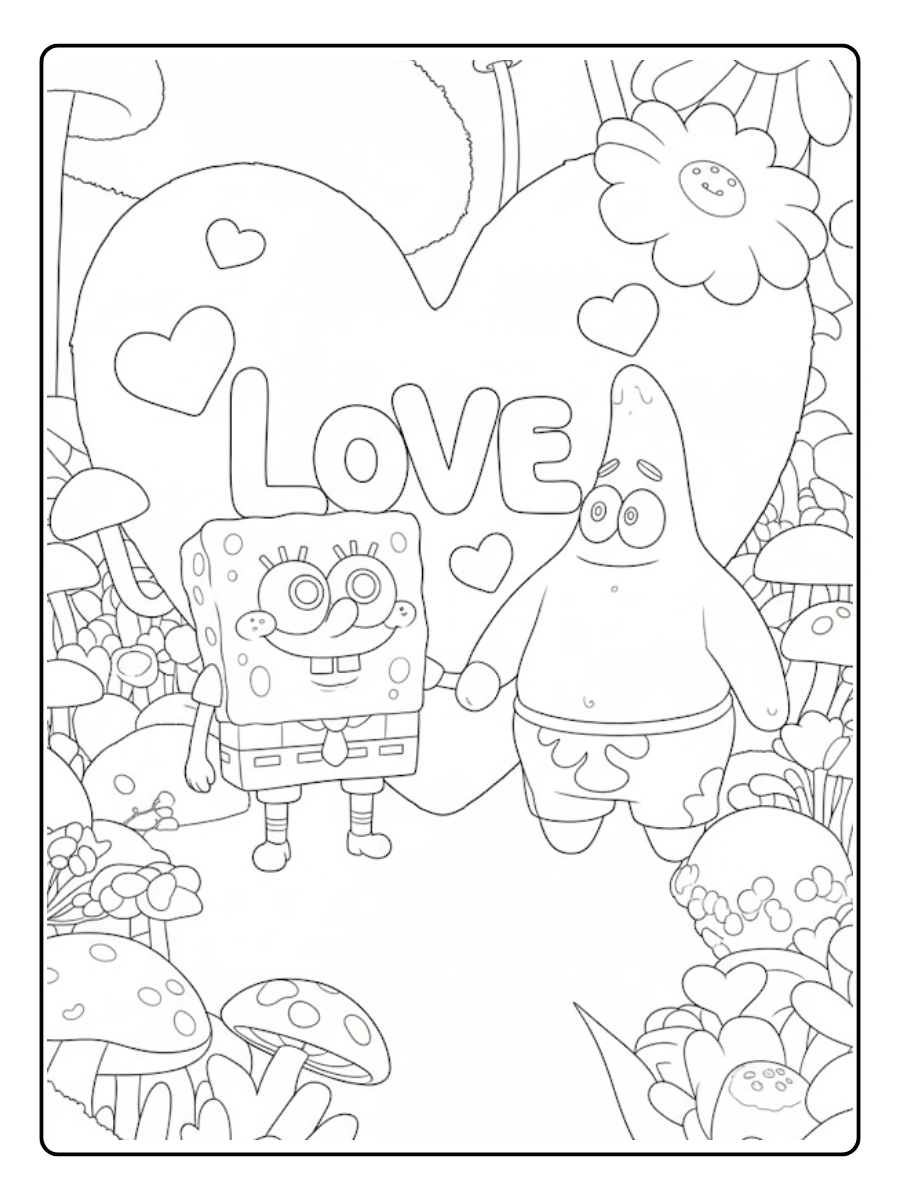 spongebob valentine coloring pages (4)