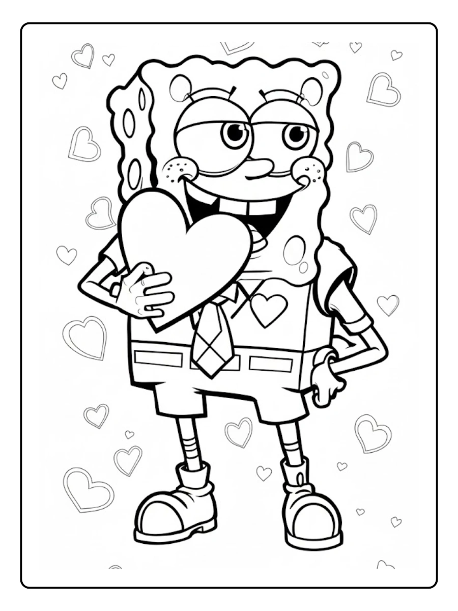 spongebob valentine coloring pages (5)