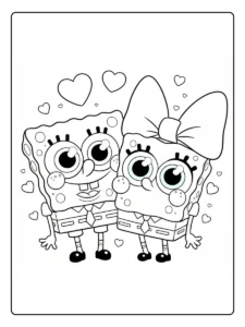 spongebob valentine coloring pages (6)