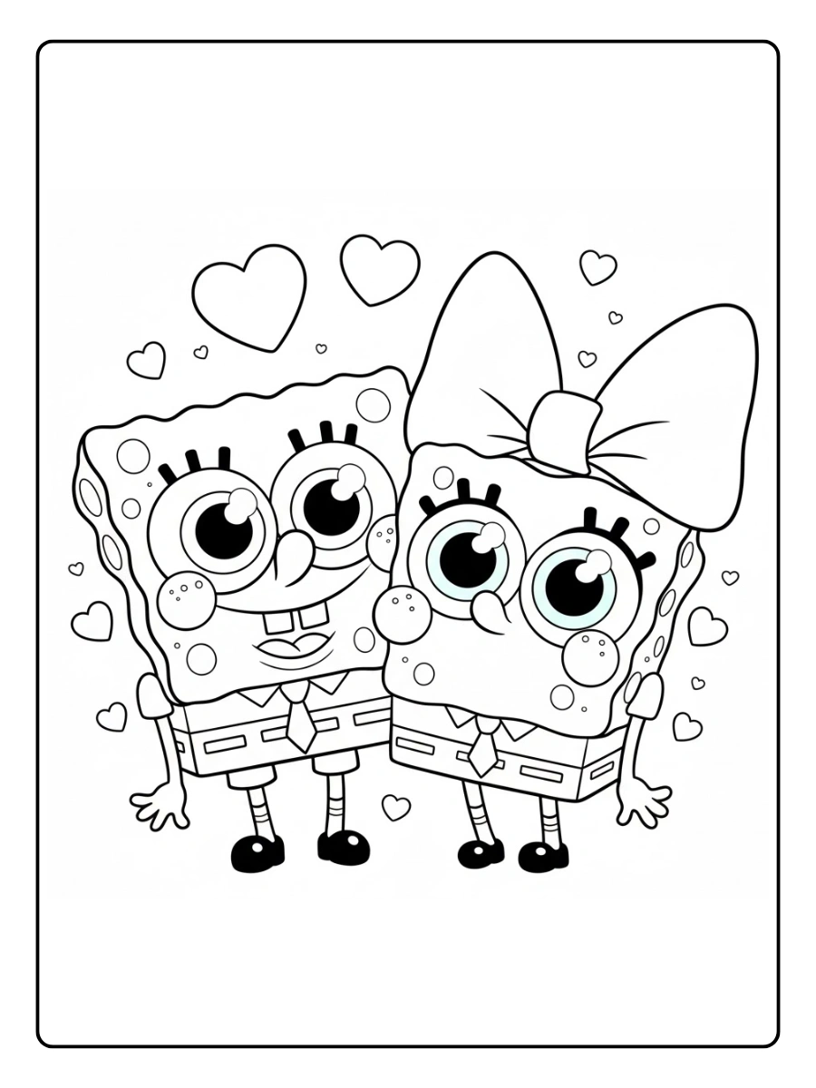 spongebob valentine coloring pages (6)