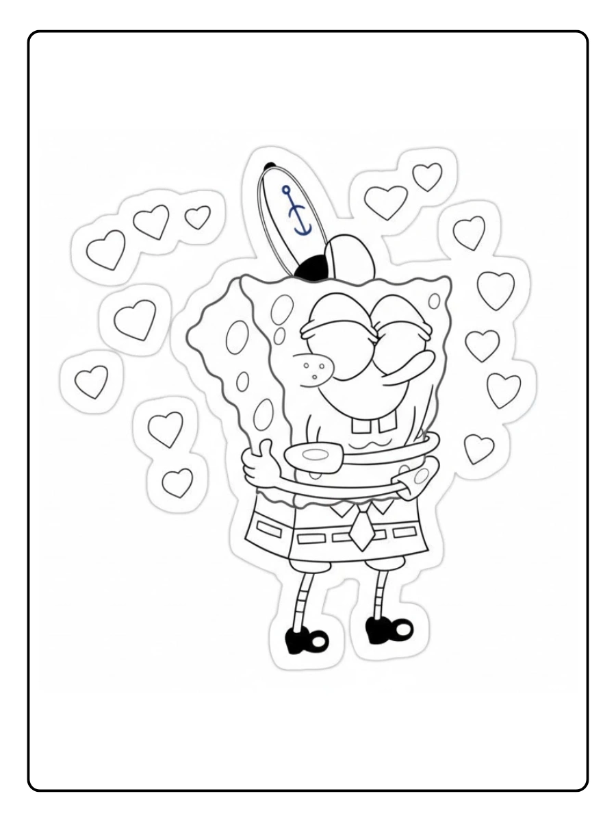 spongebob valentine coloring pages (9)