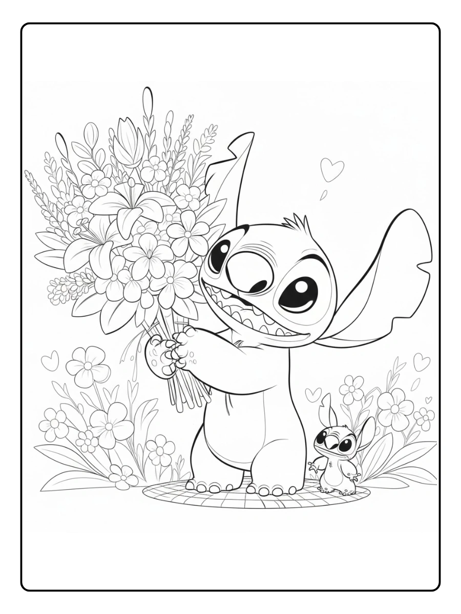 stitch valentines coloring pages (10)