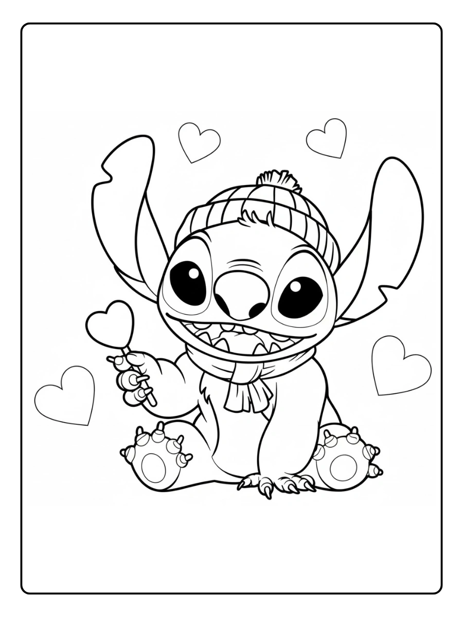 stitch valentines coloring pages (13)