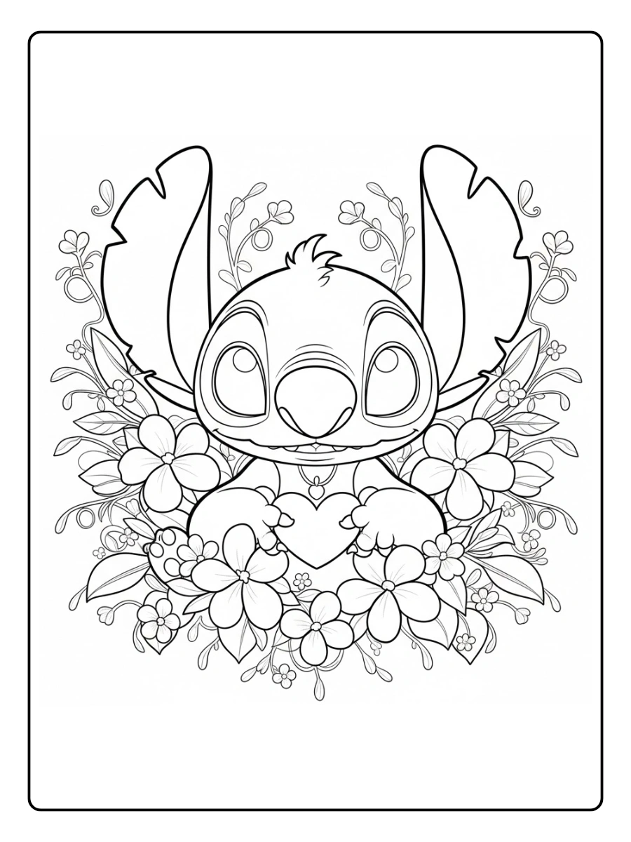 stitch valentines coloring pages (16)