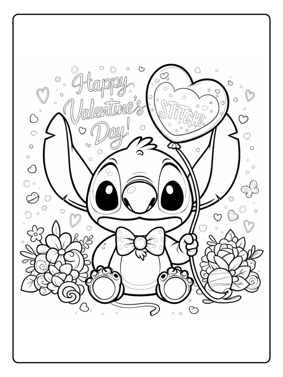 stitch valentines coloring pages (3)
