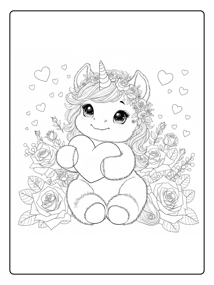 unicorn valentine coloring pages (14)