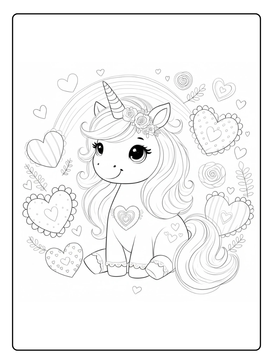 unicorn valentine coloring pages (9)