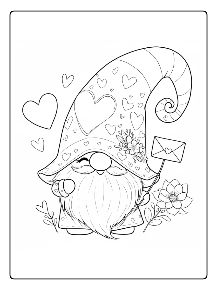 valentine gnome coloring pages (10)