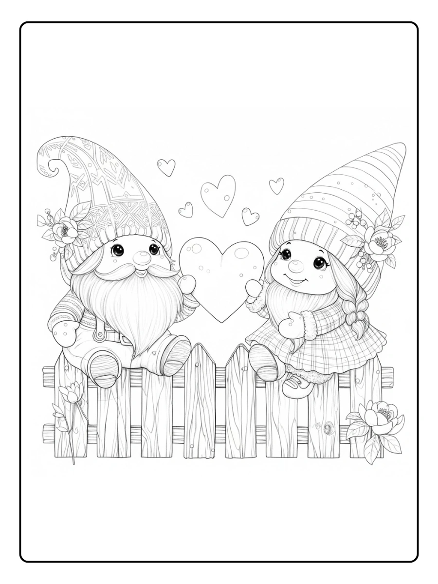 valentine gnome coloring pages (2)