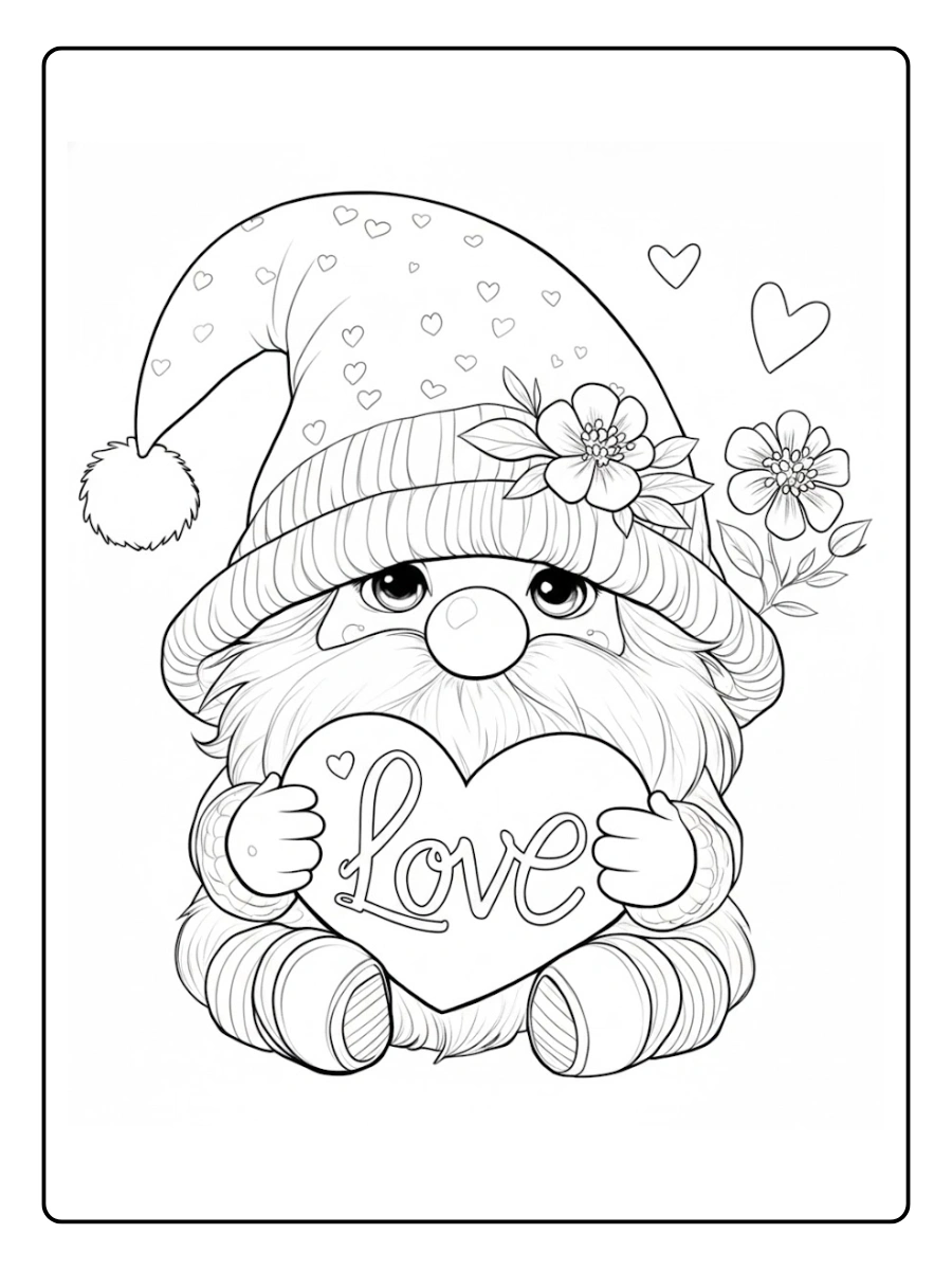valentine gnome coloring pages (4)
