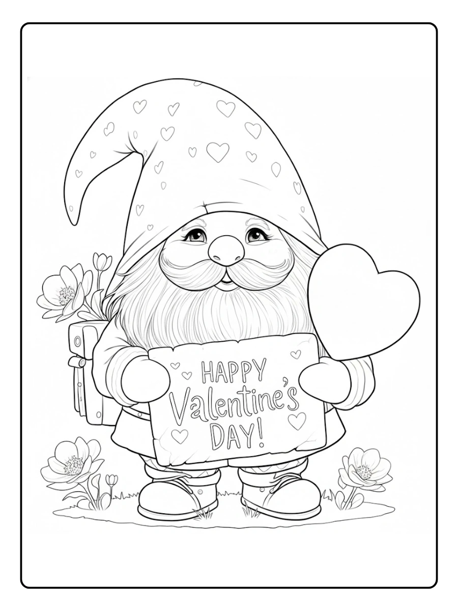 valentine gnome coloring pages (7)
