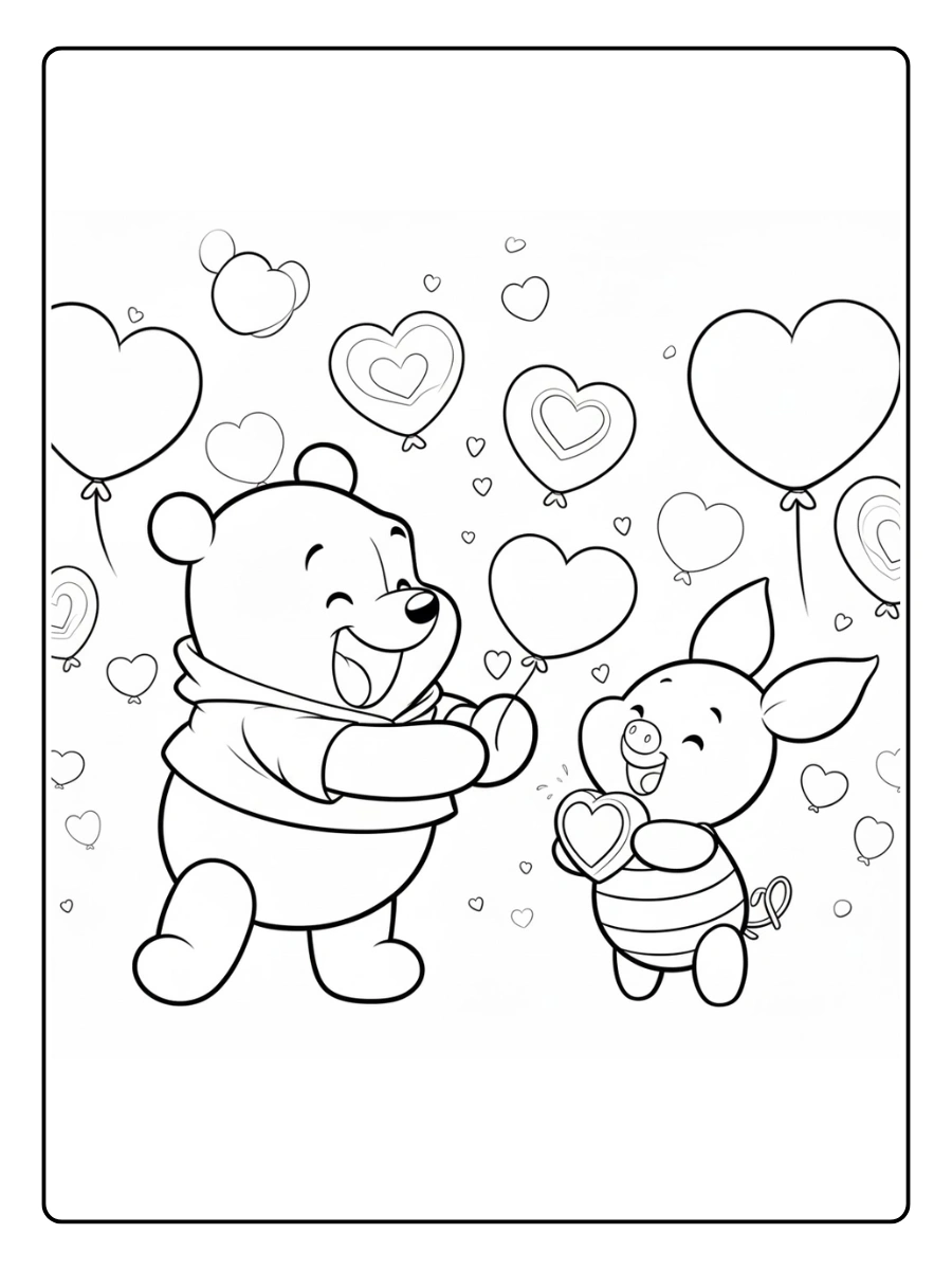winnie the pooh valentine coloring pages (15)