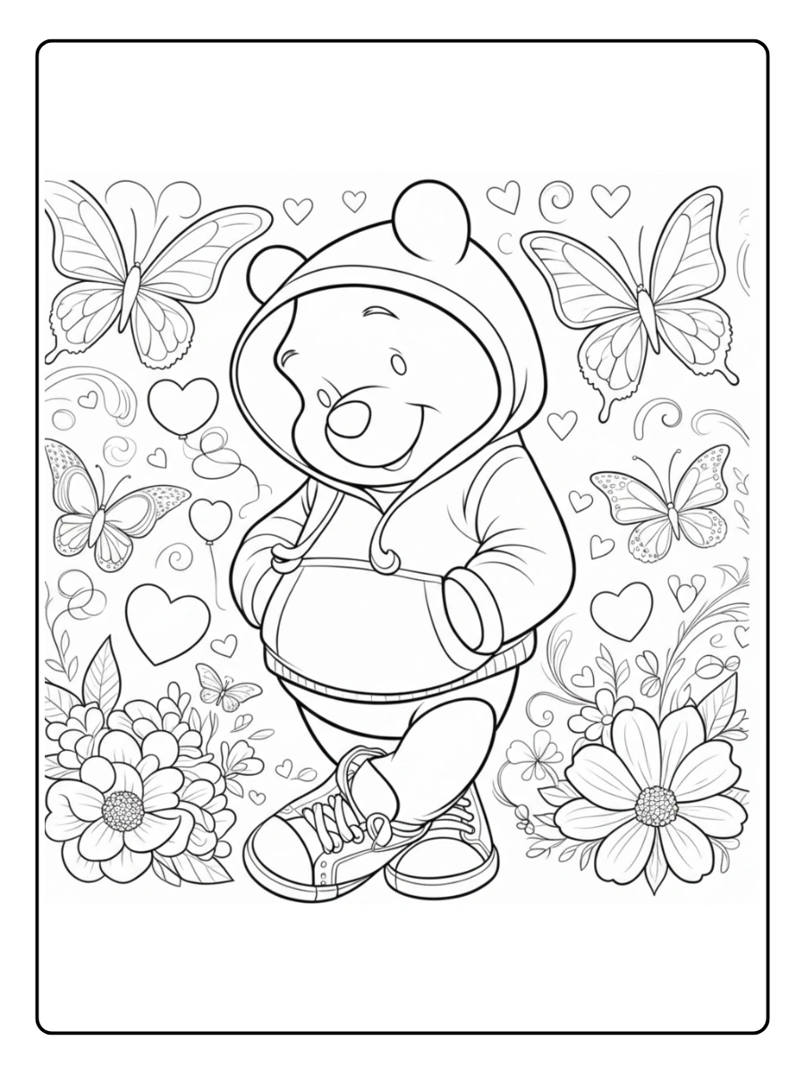 winnie the pooh valentine coloring pages (2)