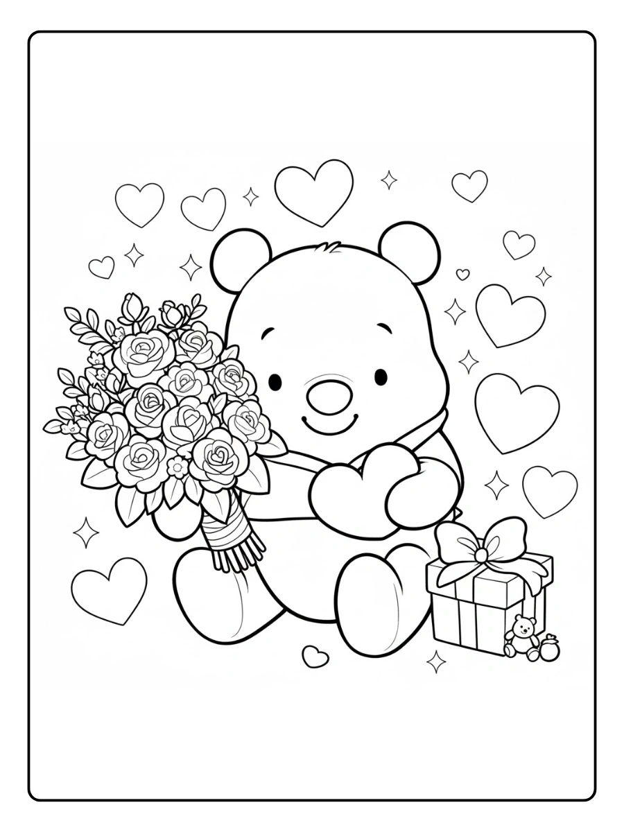 winnie the pooh valentine coloring pages (3)