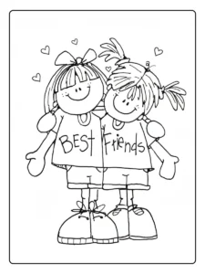 Best Friends Forever Coloring Pages (8)