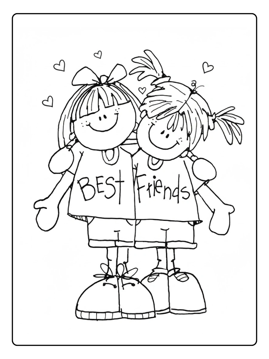 Best Friends Forever Coloring Pages (8)