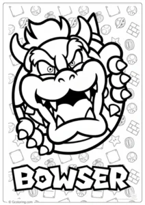Bowser Coloring Page