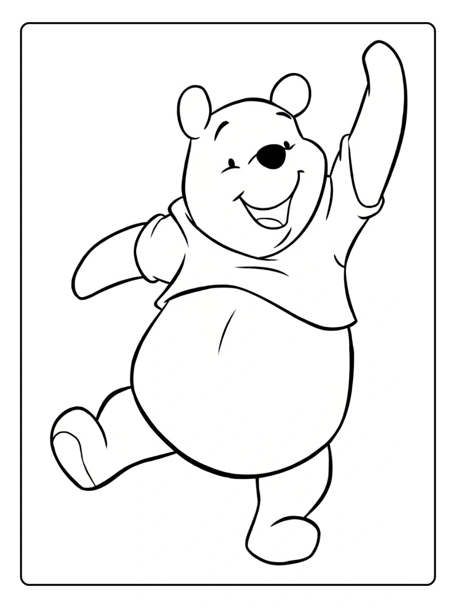 Classic winnie the pooh coloring pages