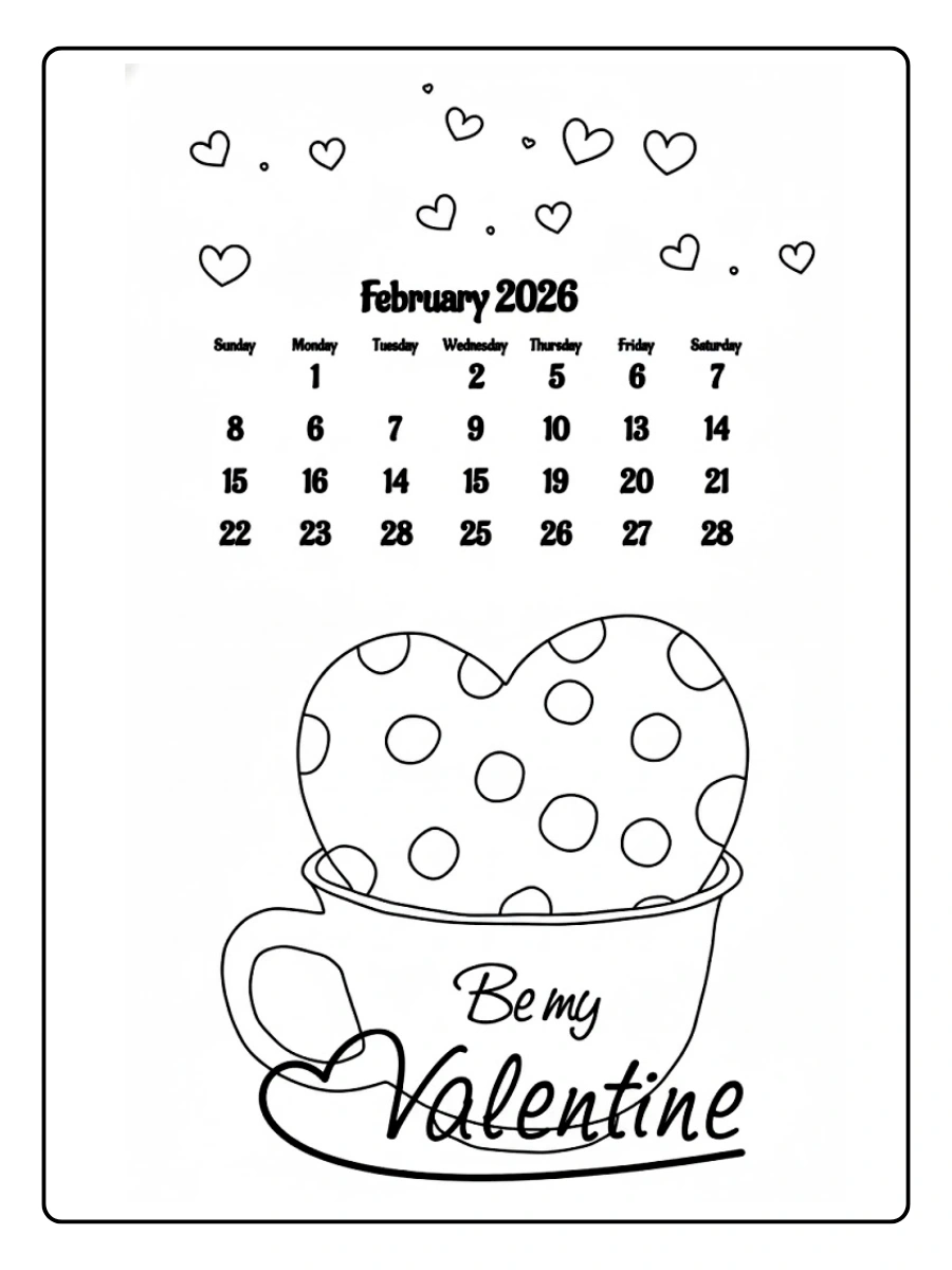 February Coloring Pages (3)