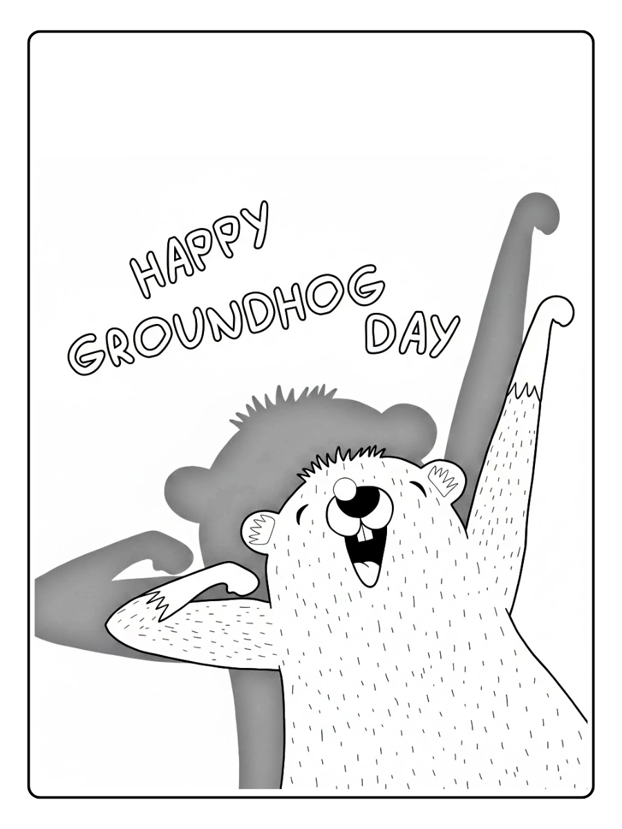 Groundhog Day Coloring Pages (11)