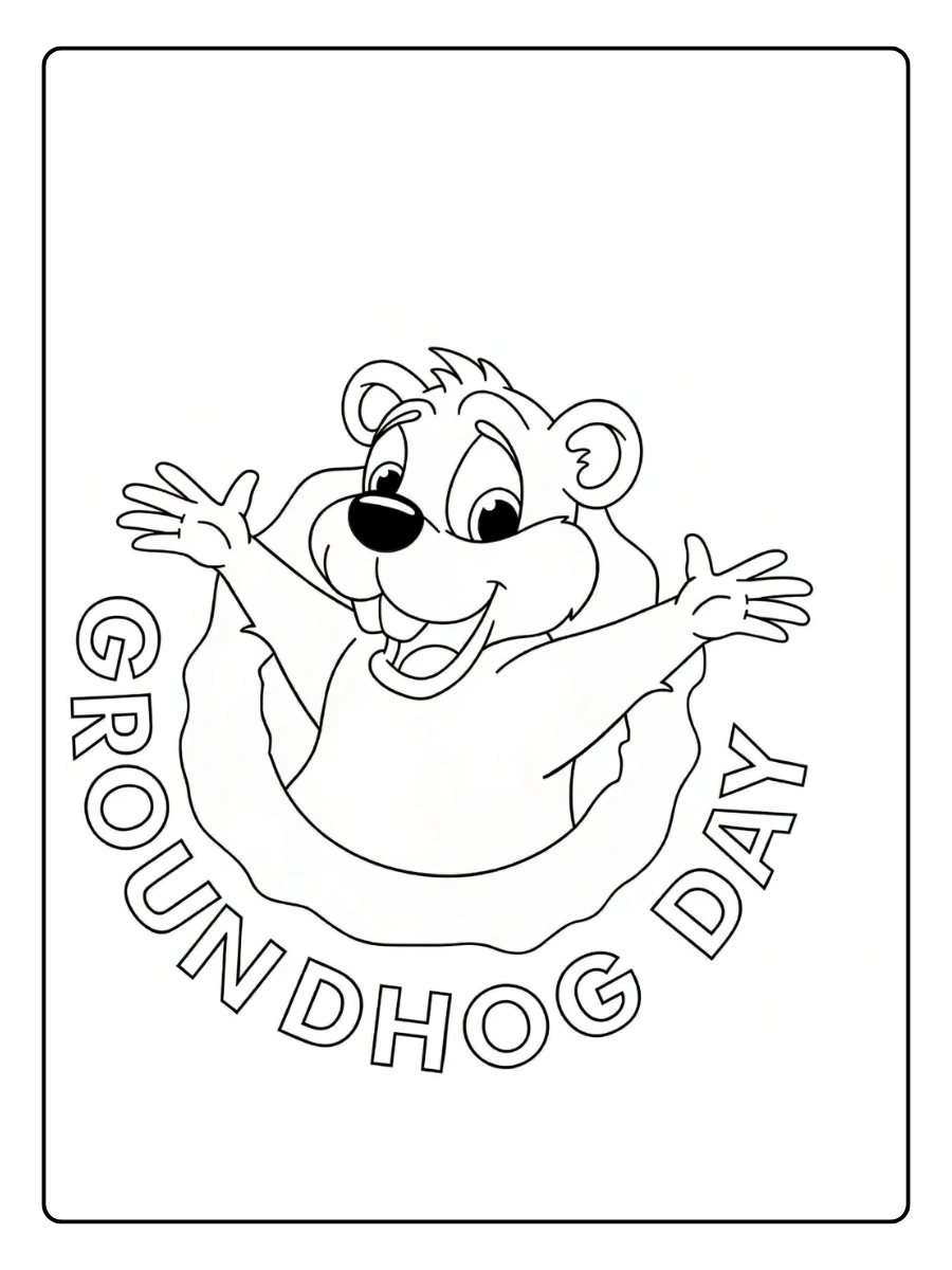 Groundhog Day Coloring Pages (14)
