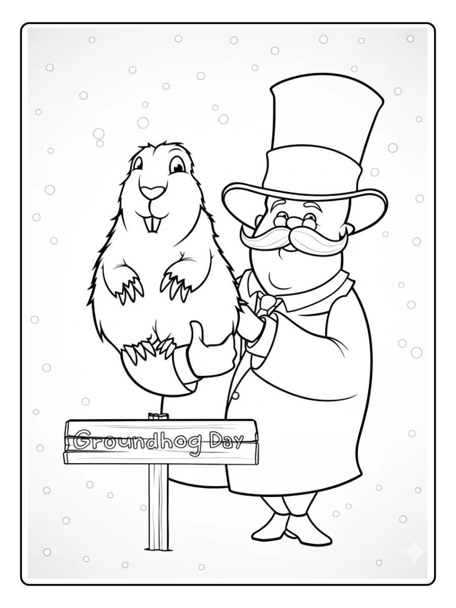 Groundhog Day Coloring Pages (15)