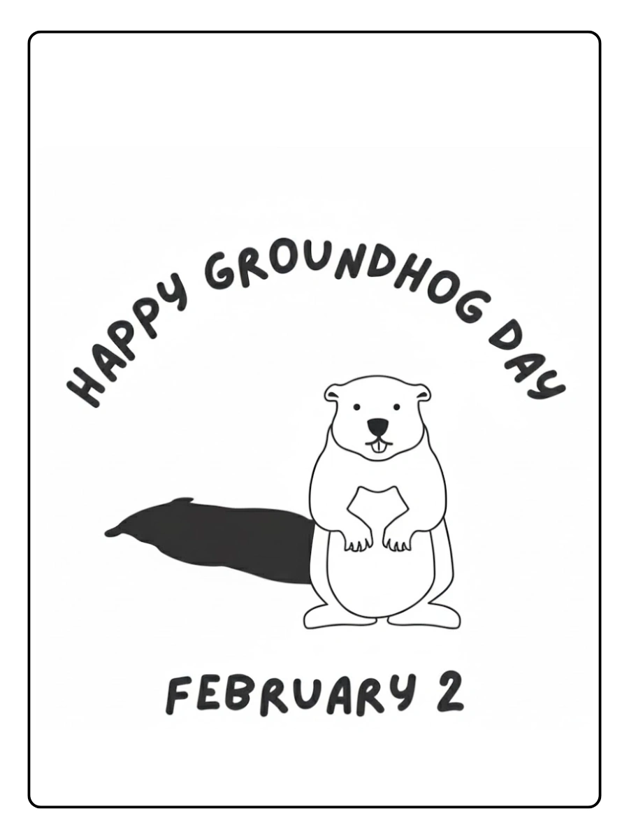 Groundhog Day Coloring Pages (5)