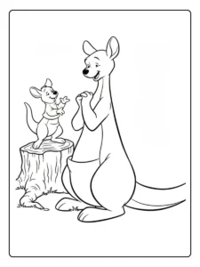 Kanga & Roo winnie the pooh coloring pages (4)