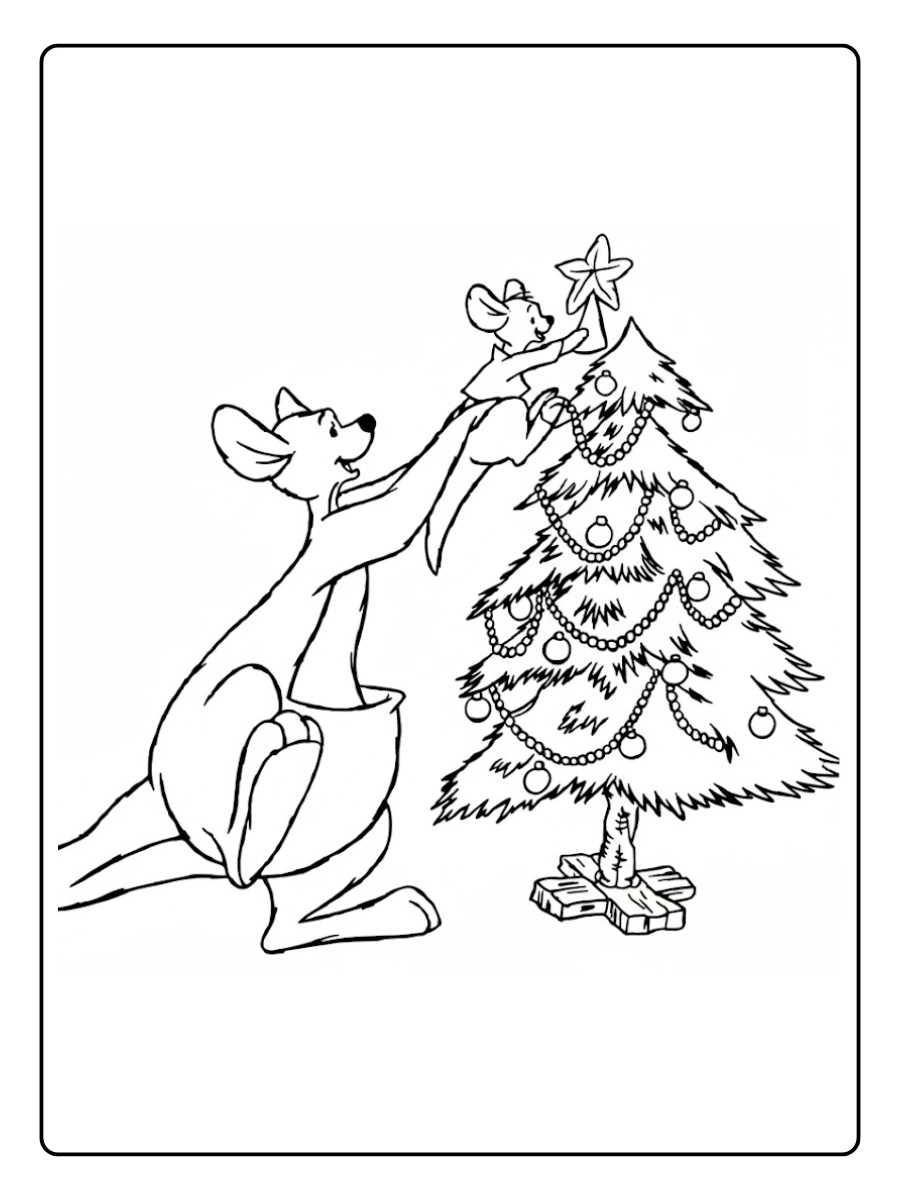 Kanga & Roo winnie the pooh coloring pages (8)