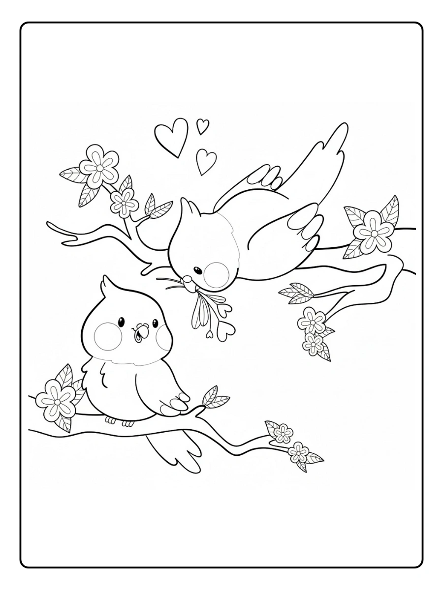 Lovebird Coloring Pages (12)