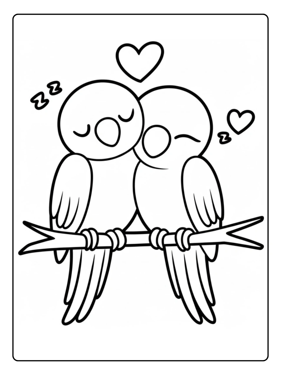 Lovebird Coloring Pages (15)