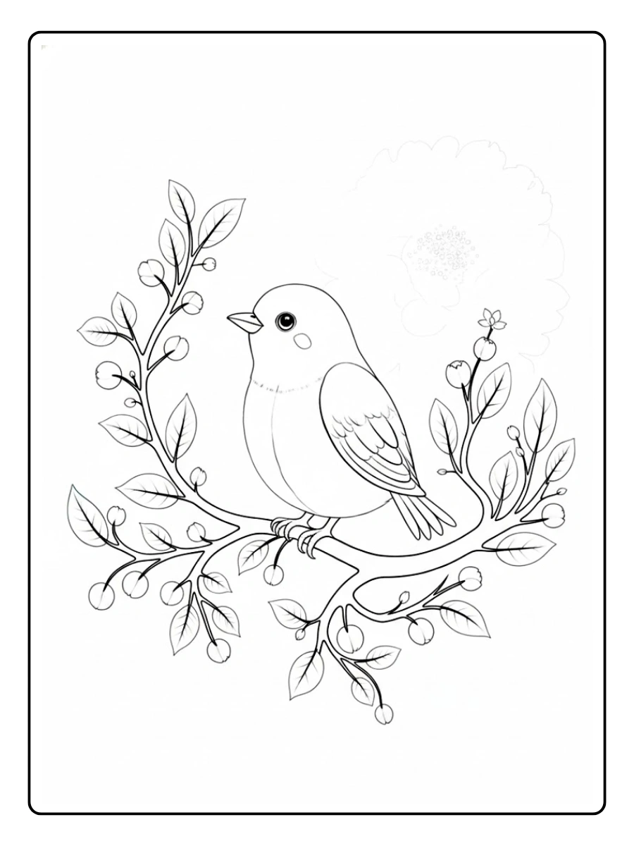 Lovebird Coloring Pages (5)